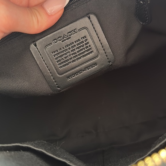 Black Coach Sierra Crossgrain Leather Satchel Handbag - Picture 3 of 4